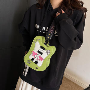 斬新なギター型PUレザーハンドバッグ、カスタム形状、トレンディな個性、シンプルな女性用バッグ - Product Image 6