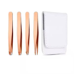 Juego de Pinzas para Cejas de Acero Inoxidable con Punta Inclinada, Herramienta de Depilación Duradera y Reutilizable para el Cuidado Personal de las Cejas - Product Image 2
