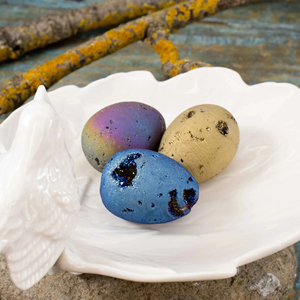 Œuf en sphalerite arc-en-ciel Aura en gros, pierre de guérison en cristal poli, Reiki, Feng Shui, décoration pour la maison et le bureau, cadeau - Product Image 1