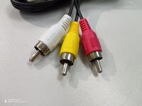Câble audio et vidéo de haute qualité de 1.5m 3rca à 3rca couleur noire