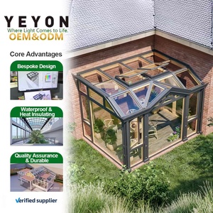 Yeyon 2026 OEM Invernadero de aluminio de <span class=keywords><strong>dos</strong></span> pisos independiente para jardín de invierno, casa de cristal residencial para exteriores - Product Image 1