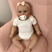 Recién nacido realista Reborn Baby Doll lindo silicona Diy juguete hecho a mano arte muñeca regalo de moda para niños juguetes para juego de imitación