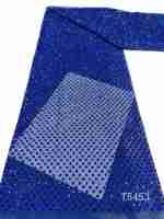 Grande dentelle transparente en tissu ornée de sequins brodés à motif floral, élégante et luxueuse, pour décoration de fête nuptiale