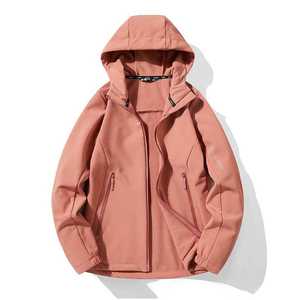 Veste coupe-vent softshell chaude doublée polaire pour femme, manches longues, résistante au vent, uniforme de travail sur mesure - Product Image 4