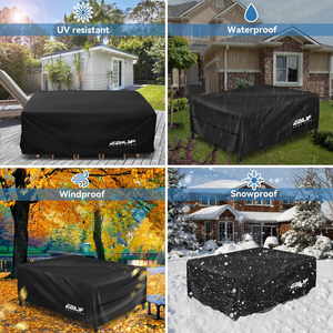 Fundas <span class=keywords><strong>para</strong></span> Cojines de Muebles de Patio Resistentes a la Decoloración y al Desgarro, Protección UV, Resistentes al Polvo y al Desgaste, Protector de Repuesto <span class=keywords><strong>para</strong></span> Asientos de Sofá de Exterior - Product Image 5