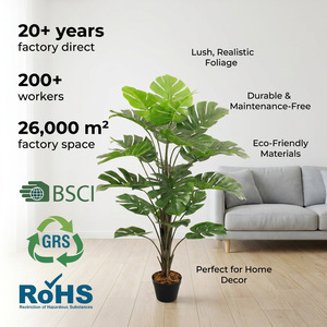 优质仿真龟背竹叶植物仿真树户外装饰 - Product Image 1
