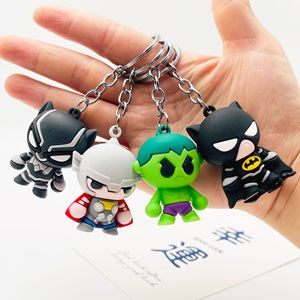 Llamativo 3D PVC dibujos animados Anime llavero Kawaii goma Marvel <span class=keywords><strong>Spidermen</strong></span> inspirado llavero para película temática héroe llavero - Product Image 2