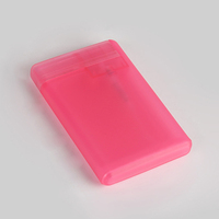 Bouteille pulvérisateur en plastique PP de 20 ml pour sérigraphie, format carte de crédit, OEM/ODM, flacon de parfum en forme de carte de crédit