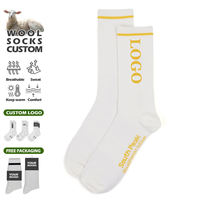 Calcetines Deportivos de Algodón de Alta Elasticidad, Calcetines Atléticos Transpirables Personalizados con Diseño de Logotipo Propio