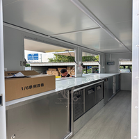 Nouvelle Camionnette à Glaces Multifonction Personnalisée en Acier Inoxydable, Remorque de Cuisine Complète pour Vente Ambulante, Festivals et Carnavals