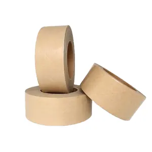 Custom Printed Brown Water Activated Kraft Paper Tape Biodegradable Packaging Sealing Tape