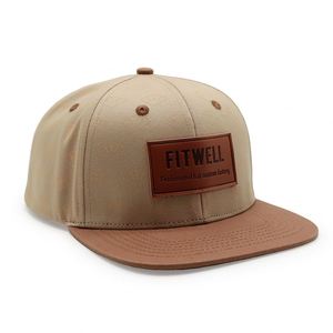 Casquettes Snapback de haute qualité avec logo personnalisé en cuir et visière plate - Product Image 5