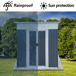 5 * 3ft khu vườn nhỏ đổ cho sân sau lưu trữ và hội thảo sử dụng với Dễ dàng lắp ráp lưu trữ nhà kho công cụ nhà casetta giardino - Product Image 3