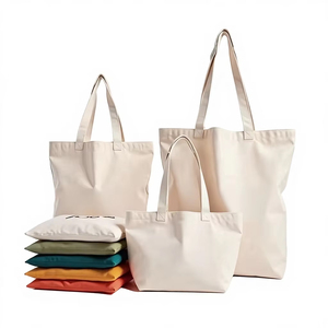 Bolsa de Lona de Algodón Natural de Alta Calidad, con Logotipo Personalizado Impreso por Sublimación, Bolsas de Compras Reutilizables - Product Image 1