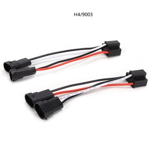 Connecteurs de faisceau de câbles pour feux antibrouillard et phares 9005/9006/H4/H13/H11, ensemble de câbles automobiles, prise céramique 2 broches - Product Image 4
