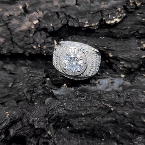 Anillo de Moda Personalizado con Diseño <span class=keywords><strong>Chucky</strong></span>, Estilo Hip-Hop, Mezcla de Piedras Naturales Grandes y Cristal, Marca de Moda con Personalidad - Product Image 4