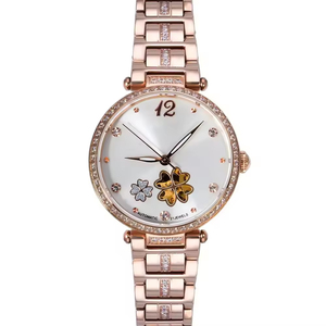 Private logo high quality automatic sapphire waterproof stainless steel <b>watches</b> gold fashion lady <b>watches</b> - Product Image 1