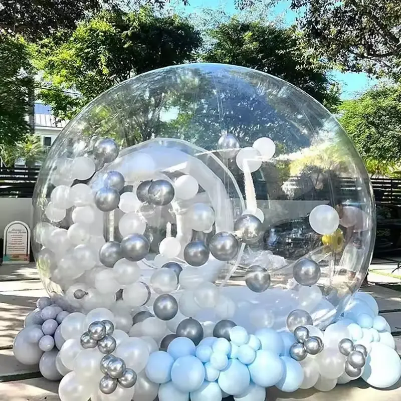 Tente gonflable à bulles en PVC, tente dôme igloo transparente et transparente, camping en plein air, événement, fête de mariage, maison gonflable à bulles