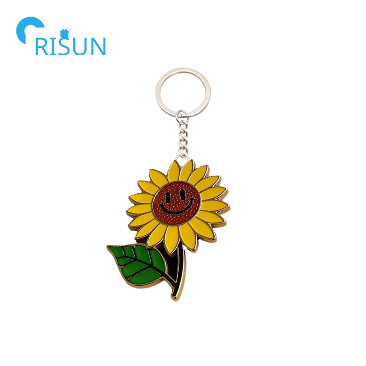 MYVZO Portachiavi in ​​Tessuto di Pizzo Portachiavi con Fiore in Nastro Adorabile Portachiavi per Auto da Donna Accessori per Borsa Girasole