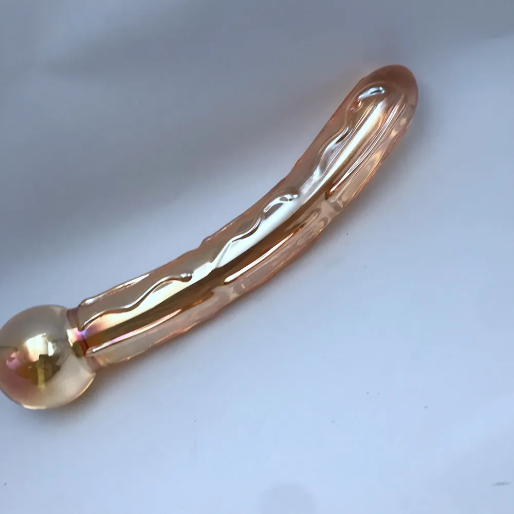 Transparent Big Huge Large glass dildo Sex glass penis Crystal Anal Butt Plug beads Sex toys for women