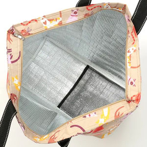 Bolsa de mano plegable reutilizable con estampado de dibujos animados de moda, bolso grande portátil y plegable - Product Image 6