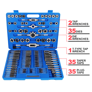 Kit d'outils combinés professionnel OEM Pexmientas Easy Carry pour <span class=keywords><strong>tarauds</strong></span> <span class=keywords><strong>et</strong></span> <span class=keywords><strong>filières</strong></span>, en acier métrique pour roulements - Product Image 3