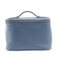 Étui cosmétique de grande capacité Étui cosmétique en cuir véritable pour voyage