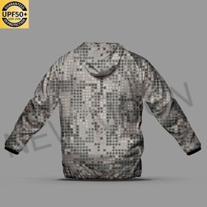 Vêtements de protection solaire pour hommes en gros, veste camouflage légère personnalisée avec fermeture éclair, veste pour hommes - Product Image 2