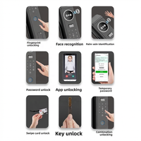 Kunci Pintu Pintar WiFi Aluminium Berkualitas Tinggi Vertexis, Pengenal Wajah, Penyimpanan Cloud, Aplikasi Tuya, Kelas C H21, Harga Kompetitif