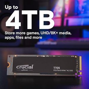 Cru-Cial 2024 T705 4Tb Pcie Gen5 Nvme M.2 Ssd Tot 14,100 Mb/s Interne Solid State Drive Voor Desktop Pc 'S Model Ct4000t705ssd3 Ssd - Product Image 2