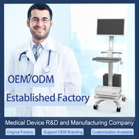 Chariot d'hôpital mobile de style industriel de l'usine de fabrication chinoise Matériau métallique OEM/ODM personnalisé pour divers besoins