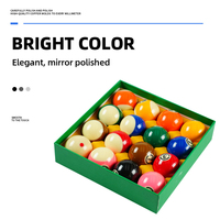 Ensemble de billes de billard personnalisées en résine phénolique haute densité résistantes aux chocs de 57,2 mm, billes de snooker pour le divertissement à domicile