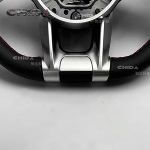 Volant en Cuir Cousu Rouge et Noir pour Mercedes-Benz Classe W205 C63 W213 E63 C E S GLS G, Incluant le Modèle <span class=keywords><strong>CLA</strong></span> - Product Image 5