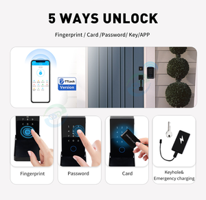 防水スマートデジタルキーロックボックスTTLockアプリ指紋キーセーフストレージ外部デジタルパスワードスマートキーロックボックス