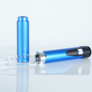 ปากกาอินซูลิน V2 60U โลหะสีน้ำเงินแบบพรีเมี่ยมแบบนำมาใช้ใหม่ได้ตลับหมึก OEM ขนาด3มล. รองรับการทำงานร่วมกันของยาและความปลอดภัย - Product Image 4