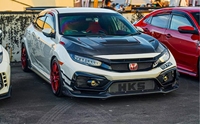 Pour Honda Civic 10e génération FK7 FK8 R modèle avec VRS pare-chocs avant en Fiber de carbone lèvre arrière jupe latérale garde-boue