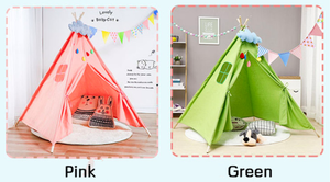 Tente de jeu intérieure en toile de coton Portable X Frame pour enfants <span class=keywords><strong>Tipi</strong></span> en bois Popup pour le plaisir des enfants - Product Image 6