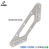 Support d'angle universel en acier inoxydable 304, multifonctionnel, à trois côtés, pour fixation d'angle, durable, haute qualité, inversé