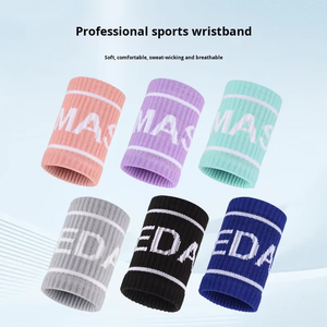Tập thể dục ngoài trời ban nhạc cổ tay thể thao thoáng khí sweatband Khăn dây đeo cổ tay - Product Image 3