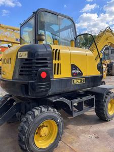 Mini-excavatrice sur pneus Hyundai 60 6T d'occasion à haute efficacité, certification CE EPA, attache rapide, brise-roche, pompe hydraulique KYB - Product Image 4