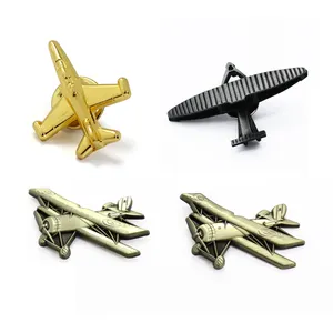 Cheap Design High Quality Aircraft Airplane Lapel Pins Hard Enamel Pin For Decoration