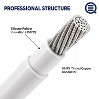 Fabricant de câbles en cuivre OEM, câble d'isolation en caoutchouc silicone UL3760 600V pour le câblage interne des équipements