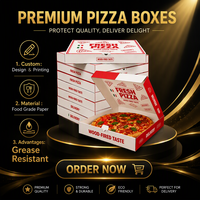 Boîtes à pizza en kraft blanc en gros, 12 pouces, boîte à pizza personnalisée écologique