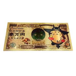 Billet de banque commémoratif de la série Hayaos Miyazakied Mon voisin Totoroed, plusieurs styles, billet de banque <span class=keywords><strong>en</strong></span> or, collection de cadeaux - Product Image 4