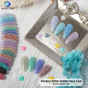 Hipsterr เสื้อโค้ทฐานยางกลิตเตอร์ Stardust สินค้ามาใหม่ฝาครอบยางธรรมชาติฐานเกล็ดสะท้อนแสงเจลขัดเงา - Product Image 2