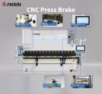 Presse plieuse CNC SANXIN haute précision entièrement automatique synchronisée 4000 mm hydraulique pour tôles en acier inoxydable avec moteur et engrenage