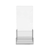 Présentoir acrylique de bureau Transparent Portable pour la publicité de magazine de menu de carte de visite-support acrylique personnalisable
