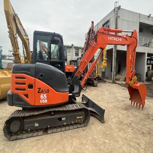 Excavatrice d'occasion Hitachi ZX65USB bien entretenue avec moteur Isuzu Mini machines sur chenilles d'occasion disponibles à la vente - Product Image 5