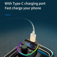 Pengisi Daya Mobil USB Tipe-C Baru G67 PD QC3.0 20W 5V/3A, Transmitter FM, Panggilan Hands-Free, Kamera, Laptop, Earphone, Jam Tangan Pintar