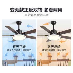 Nordic Style <b>Ceiling</b> <b>Fan</b> Light With Wooden Blades LED Dimmable For Living Room And Bedroom Flush Mount 220V - Product Image 4